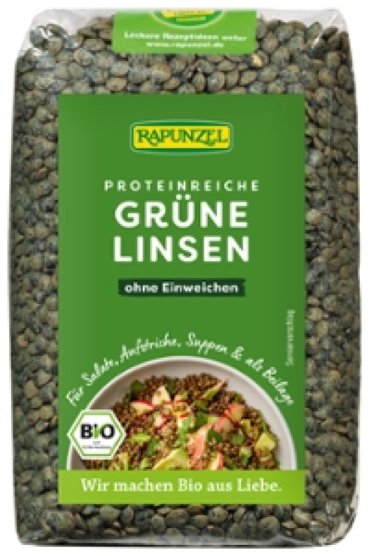 [MHD:13.05.2026] Grüne Linsen, BIO, Rapunzel, 500g